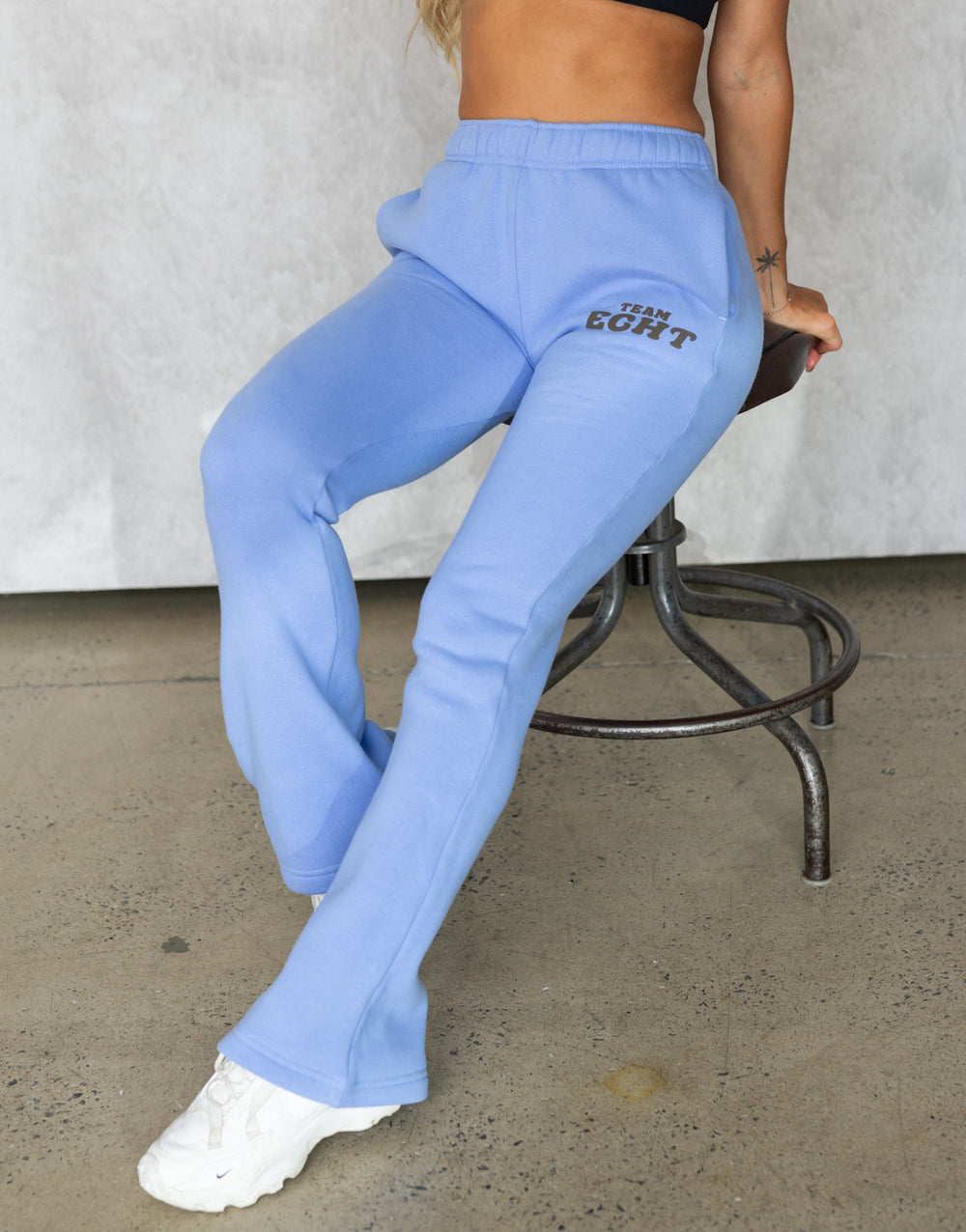 Team Echt Flare Sweatpants - Hydrangea Blue