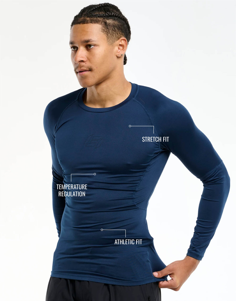 Compression Long Sleeve - Dark Blue