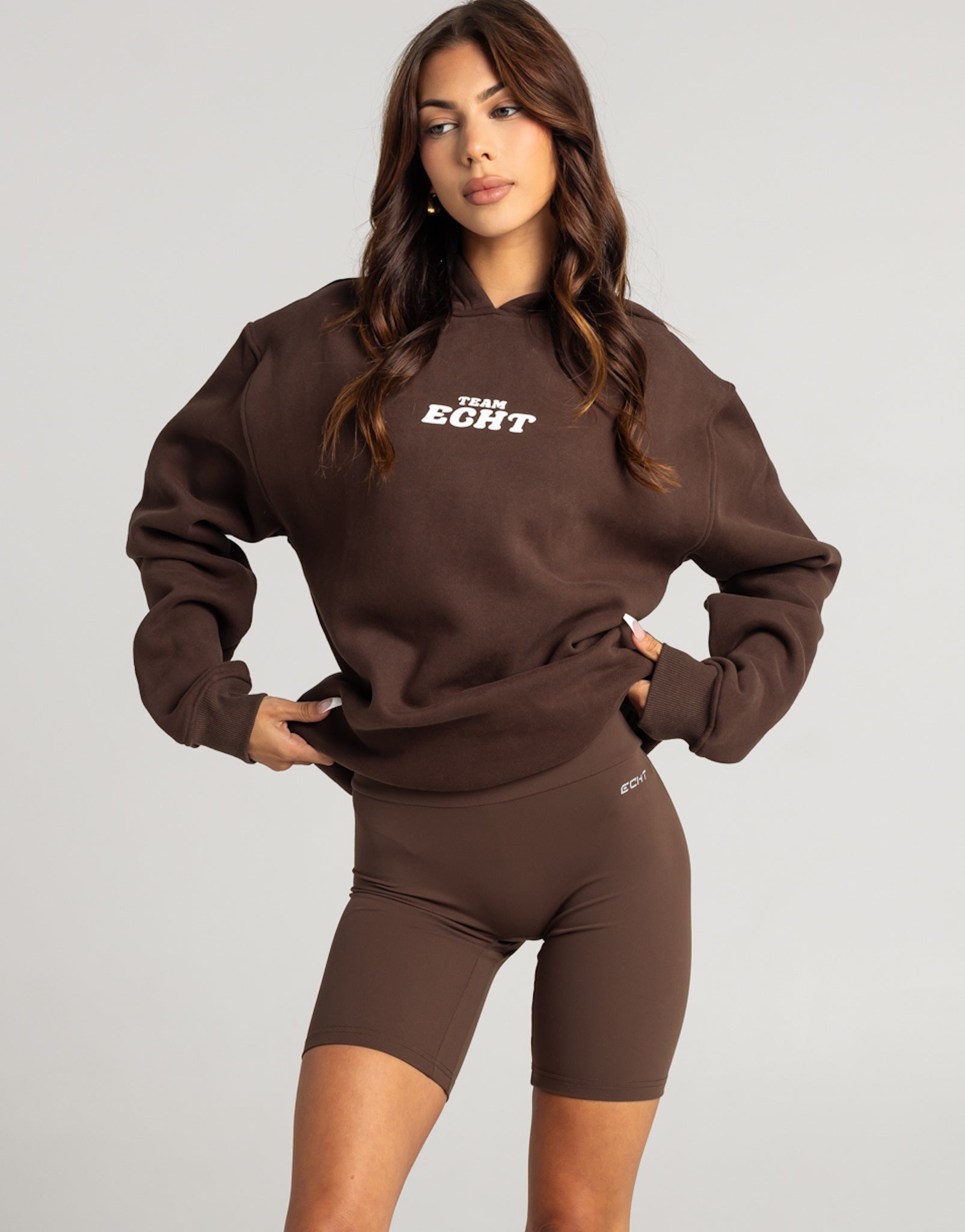 Echt Range Bike Shorts - Fudge Brown