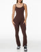 Core Unitard Flare - Fudge Brown