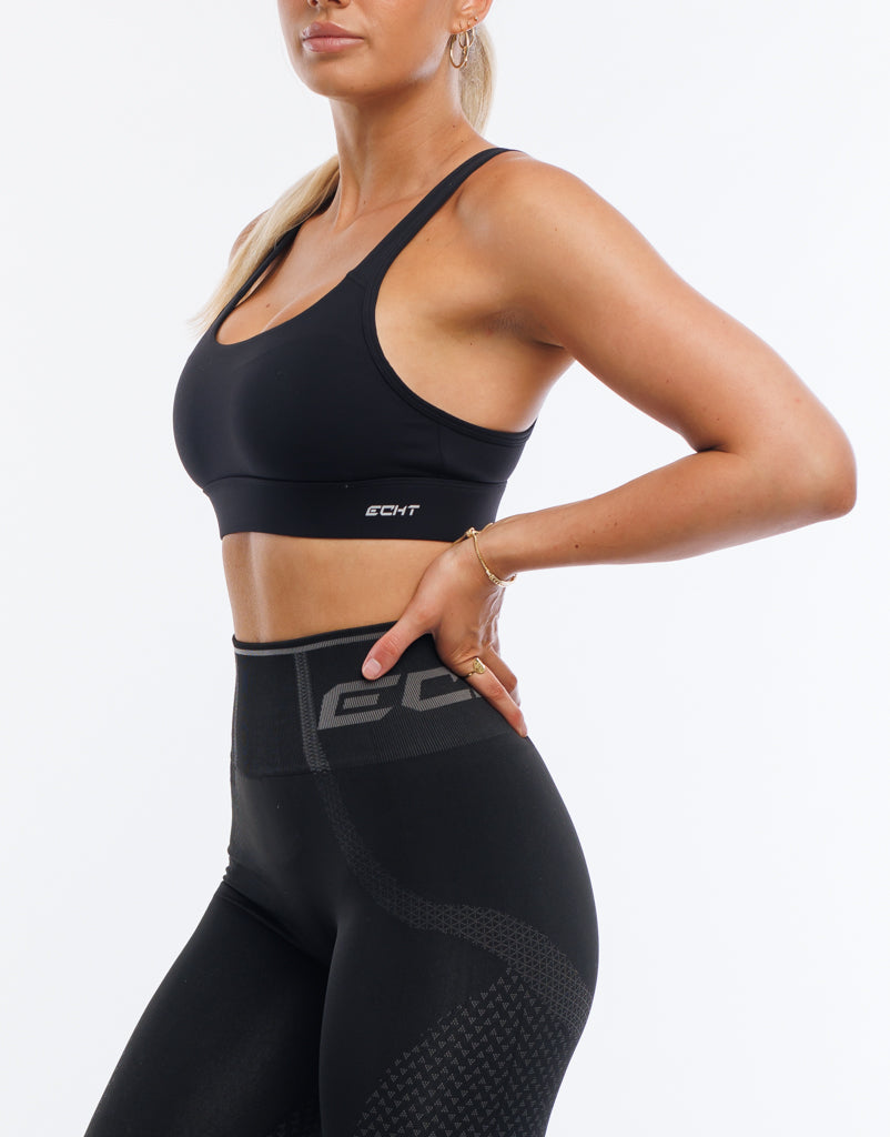 Essence Sports Bra - Black