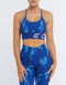 Hyper Camo Sports Bra - Hyper Blue