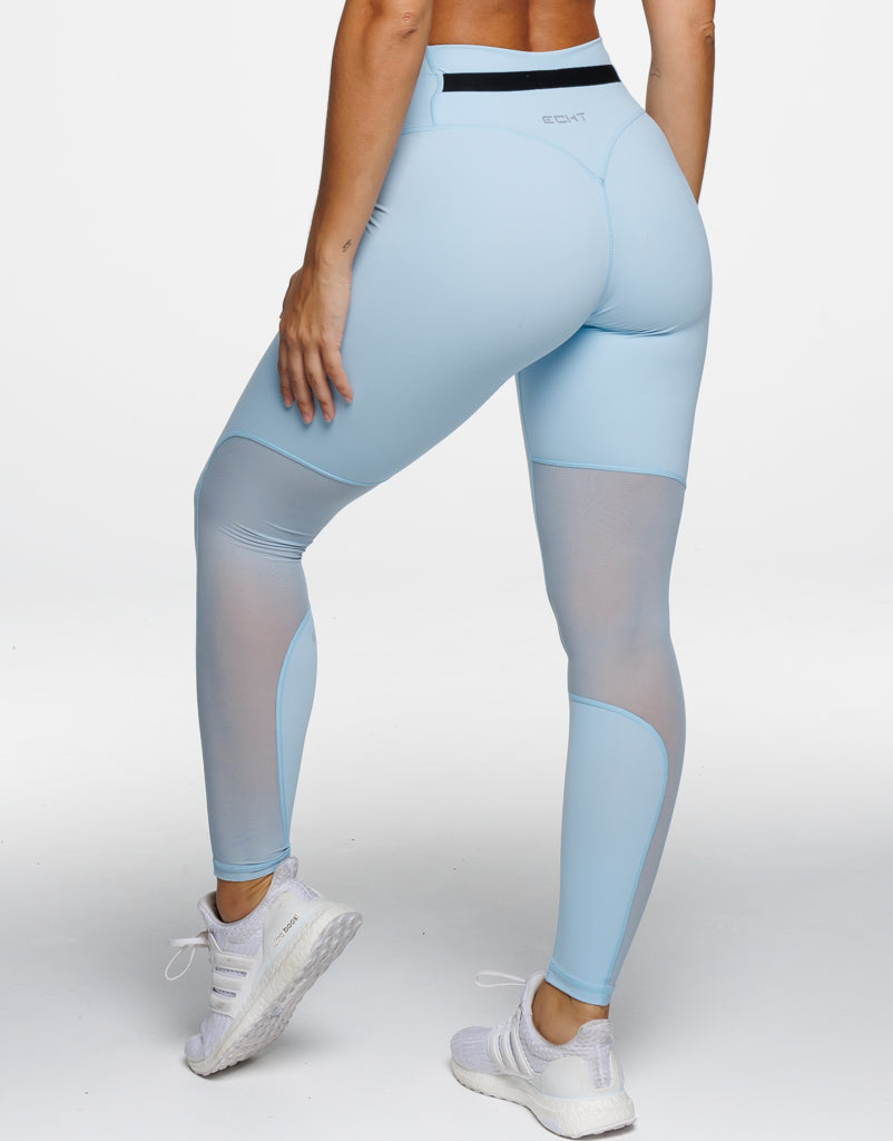 Crossover Leggings - Blue Bird