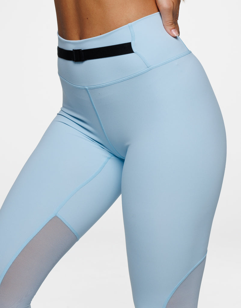 Crossover Leggings - Blue Bird