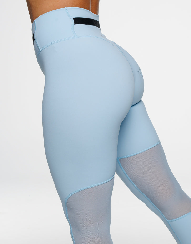 Crossover Leggings - Blue Bird