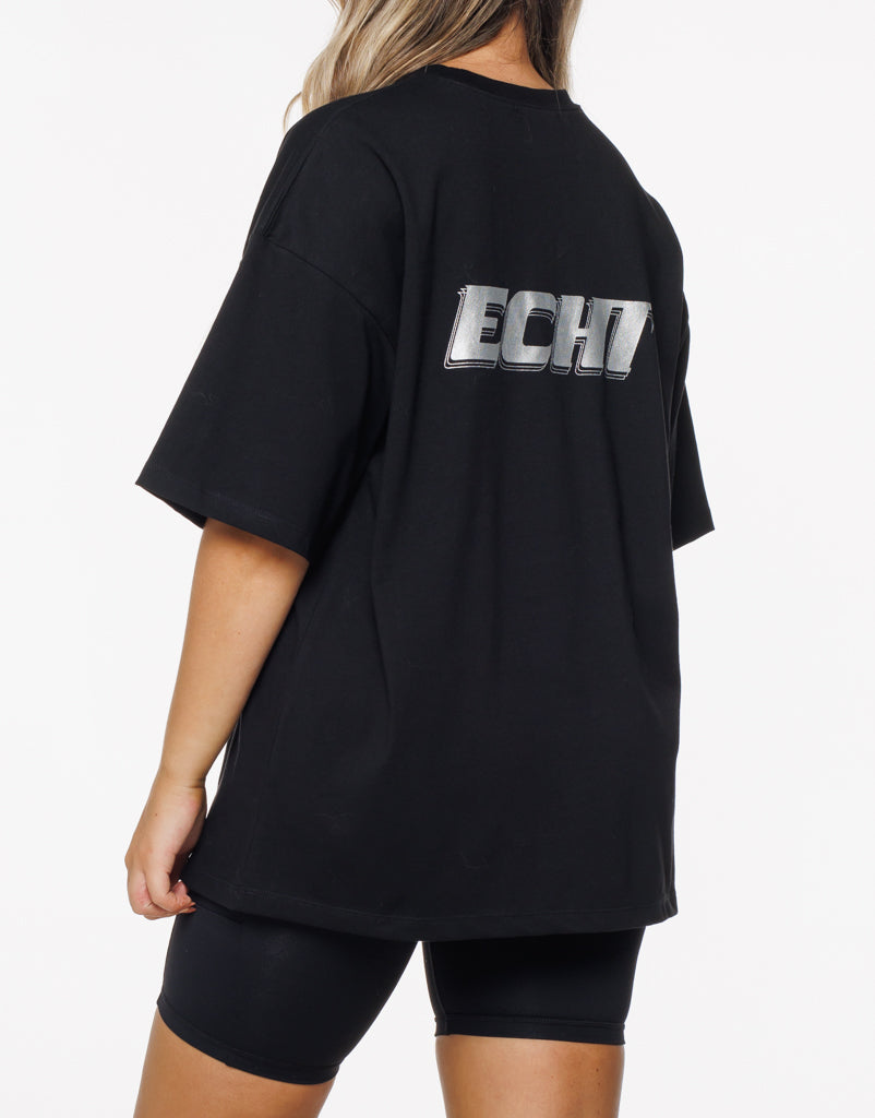 Track Oversize Tee - Black