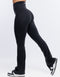 Flare Scrunch Leggings - Black