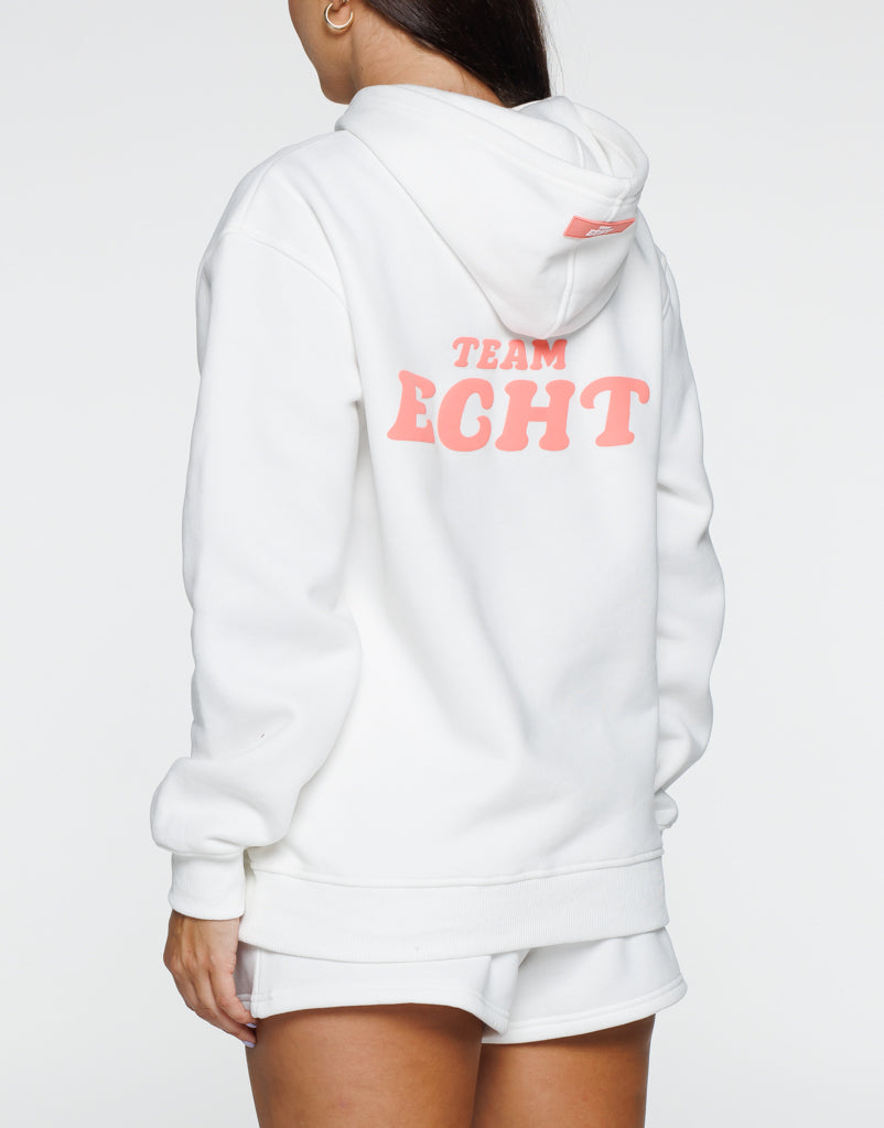 Team Echt Hoodie - White Peach