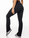 Flare Pocket Leggings - Black