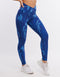 Hyper Camo Leggings - Hyper Blue