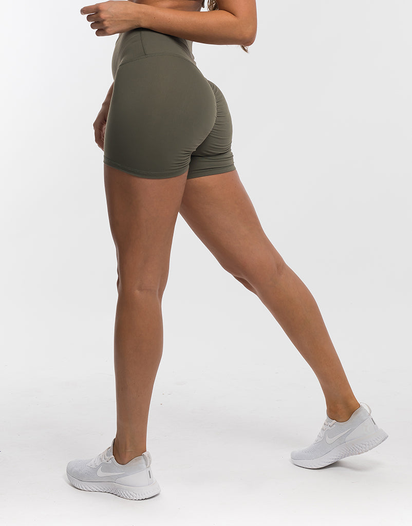 Echt Force Scrunch Shorts - Dusty Olive